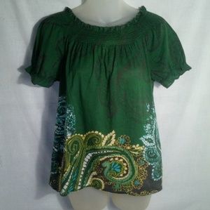 Mossimo Green Top Size Small